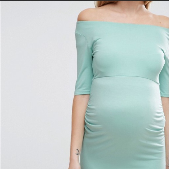 NWT ASOS petite Bardot dress (maternity) - Picture 2 of 4